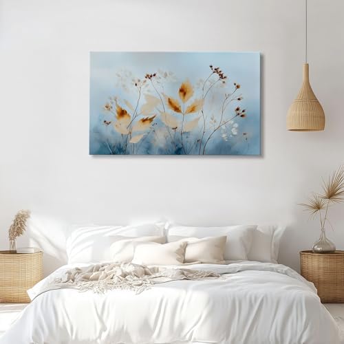 Surreal Abstract Plant Leaves Canvas Wall Art, Modern Artwork Wall Art Home - Image 3