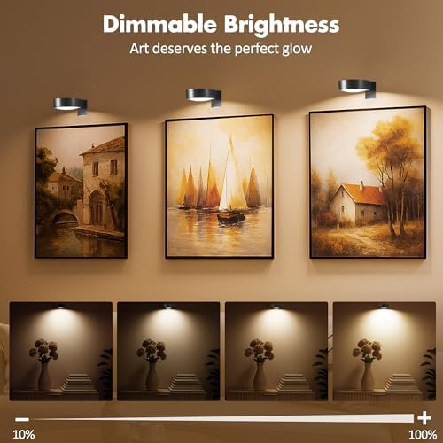 Picture Lights for Wall, Wireless Poster Lights Battery Operated - Image 3