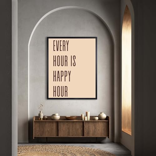 InkFlow Posters Every Hour Happy Hour Canvas Poster - Image 4