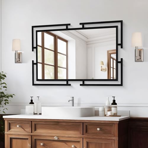 Large Decorative Wall Mirror, Tempered Glass Wall Decor by AutdotWallMirrors