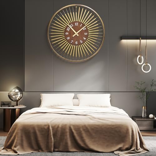 24 Inch Mid-Century Modern Wall Clock - Image 6