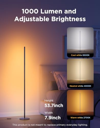 Govee RGBIC Floor Lamp Basic, 1000lm LED Corner Lamp - Image 2
