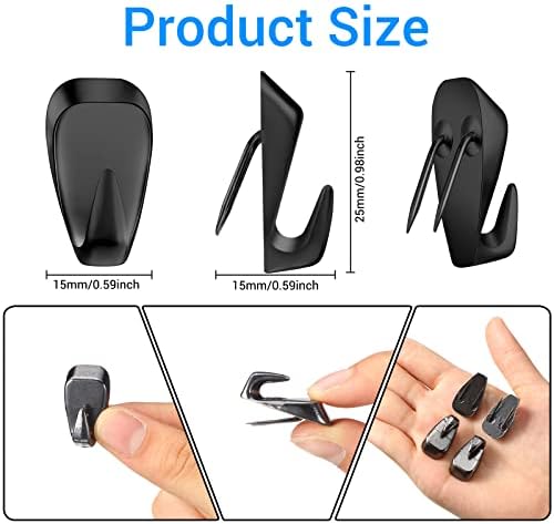 LEIFIDE 10 Pieces Cubicle Hooks Clips, 40 Lbs Picture Hangers - Image 2