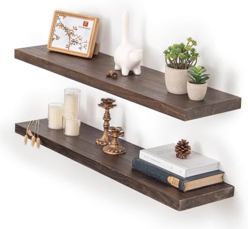 Fun Memories Floating Shelves for Wall, Heavy-Duty Wall Mounted Shelf by FunMemories