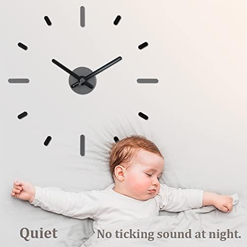 Presentime Large Frameless DIY Wall Clock - Image 3