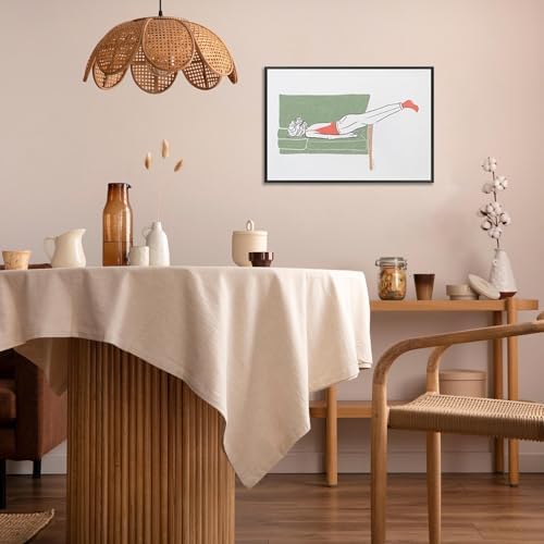 Modern Female Portrait Canvas Wall Art A Decadent Woman Rest Posters Wall Art - Image 2