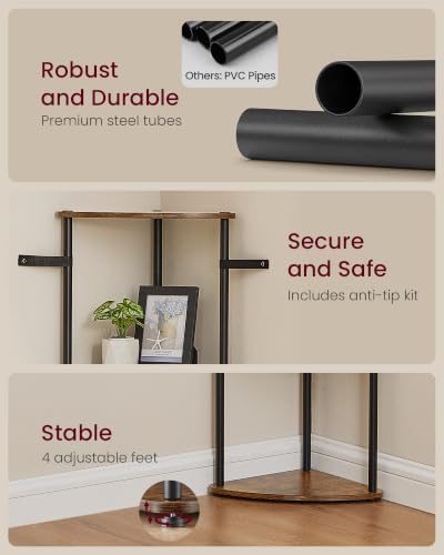 VASAGLE Superfast Toolless Assembly 6-Tier Corner Shelf - Image 6