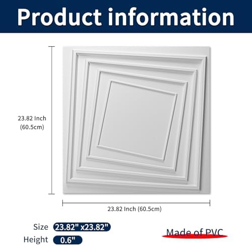 Art3dwallpanels 24 Pack Ceiling Tiles 24 x 24 Inch - Image 2