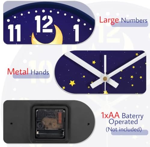 8" Small Silent Wall Clock, Analog Clock - Image 5