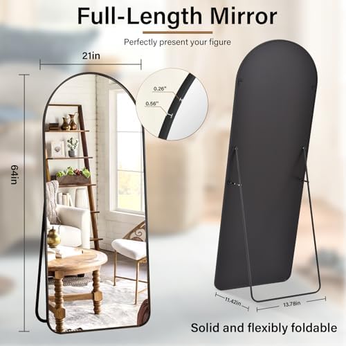 Arched Full Length Mirror 64"x21" - Image 6