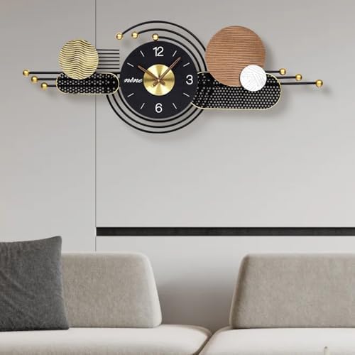 38x15 Inch Modern Decorative Wall Clock Battery Operated by BeautifulWallDecor