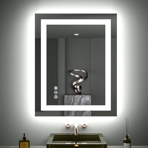 LOAAO 28"X32" LED Bathroom Mirror by LOAAO