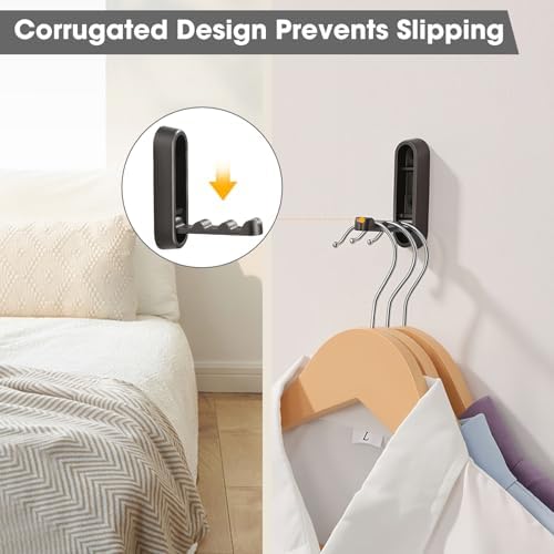 Dntorx Folding Wall Hooks, 2 Pack, Zinc Alloy, Heavy Duty Coat Hooks - Image 5