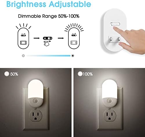 L LOHAS LED Night Light Plug in, 4 Pack 0.6W LED Night Light - Image 4