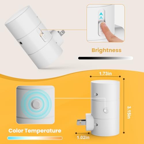 VOLISUN Night Lights Plug into Wall, Dimmable LED Nightlight - Image 7