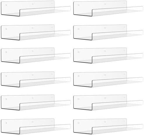 upsimples 12 Pcs 15" Acrylic Shelves by upsimples