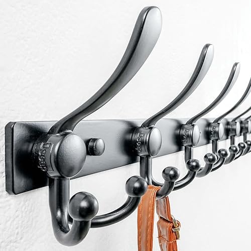 Dseap Coat Rack Wall Mount 37”, Heavy Duty 12-Gauge Base vs Flimsy 1mm - Image 2