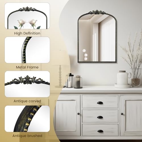 WallBeyond Black Vintage Mirror - Image 6