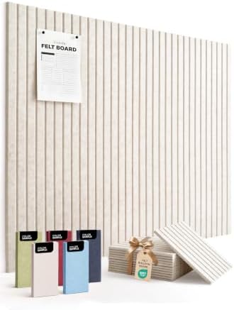 VIVELDA Large Felt Bulletin Board 48 x 36 Inch by VIVELDA%C2%AE