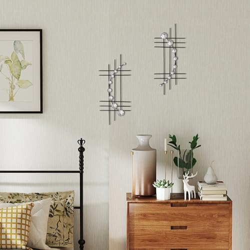 ZEXUIRU 2 Pcs Abstract Metal Art - Image 5