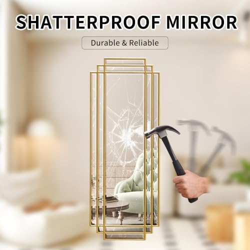 42"x16" Rectangle Beveled Wall Mirror - Image 5