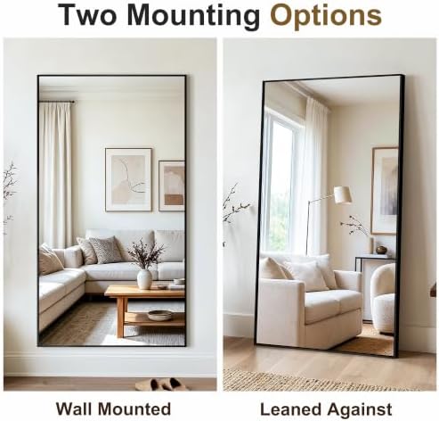 Bathroom Vanity Mirror for Over Sink, 55x30 Inch Matte Black Mirror - Image 2