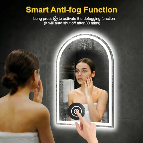 Arched LED Bathroom Mirror - Image 4