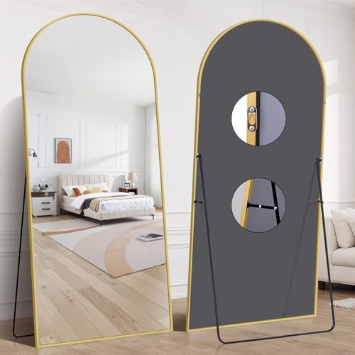 76"x34" Arched Full Length Mirror, Large Floor Mirror - Image 2