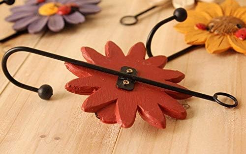 GDYOOSHOW Decorative Hooks Coat Hanger Flower Key Holder Metal Hook - Image 5