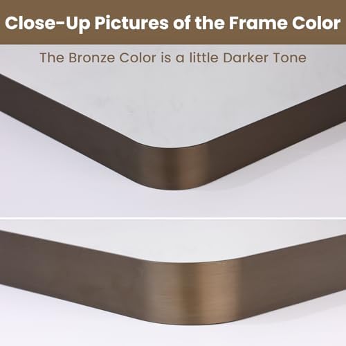 LOAAO 30"X36" Bronze Bathroom Mirror - Image 3
