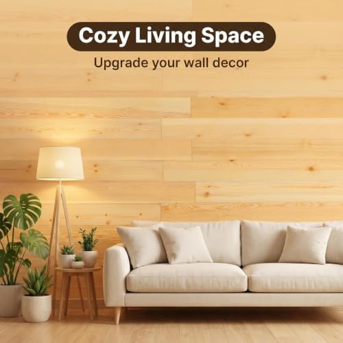 SINGULARWOOD Tongue & Groove Pine Wood Wall Panels, Wood Planks - Image 3
