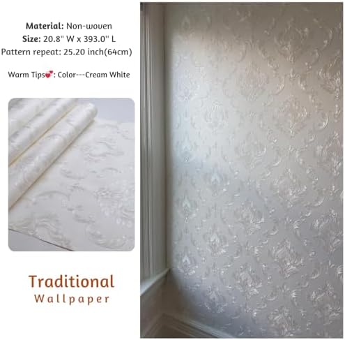 Vintage Embossed Textured Floral Wallpaper - Image 2