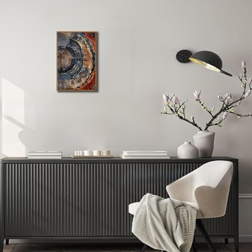 Tree Ring Wall Art Framed, Modern Nature Decor - Image 6