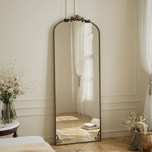 BEAUTYPEAK 56" x 21" Baroque Arch Full-Length Mirror - Image 7