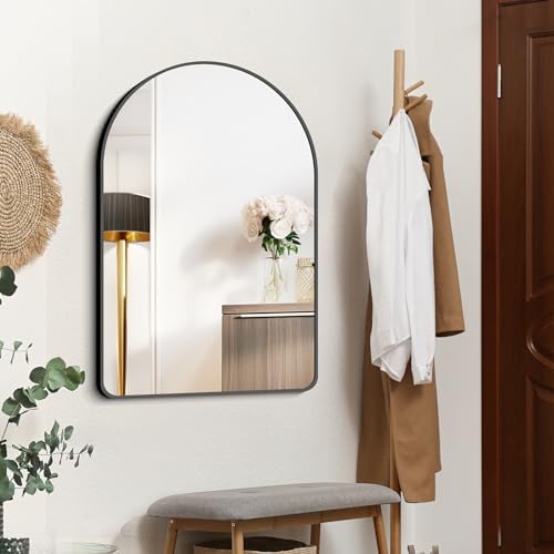 FORBATH Arched Bathroom Mirror 26x38 Inch, Bathroom Mirror Wall Mounted Modern by AvaMalis