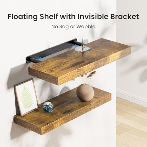Amada 15.7" Floating Shelves for Wall Decor & Storage - Image 4