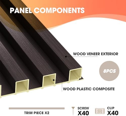 OUZUGIE WPC Acoustic Slat Wall Paneling - Image 4
