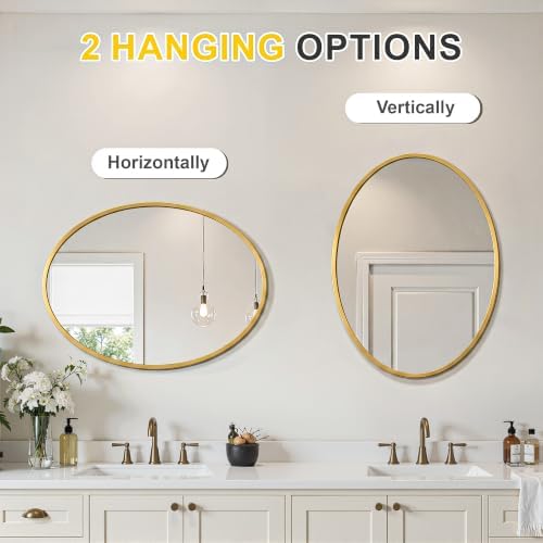 Oval Bathroom Mirror for Wall - Image 6