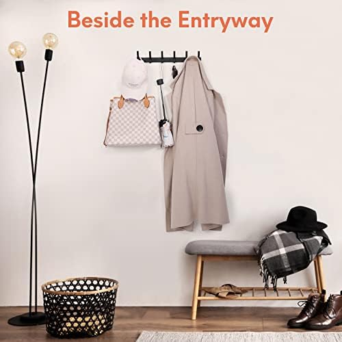 Optish 4 Pack Coat Rack Wall Mount, Coat Hooks Wall Mount, Wall Hooks - Image 6