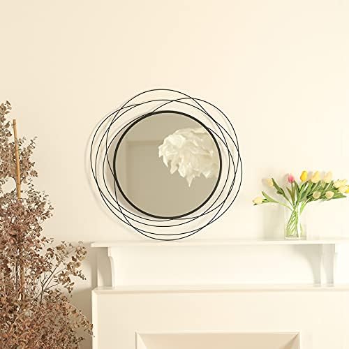 ironsmithn 26.8 Inch Round Black Mirror - Image 4