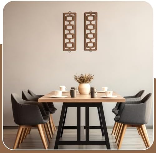 CroBlissful 2pcs Mid Century Modern Wall Art Geometric Wall Decor - Image 6
