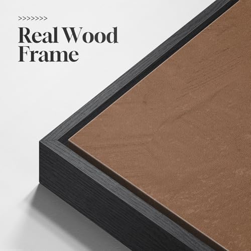 Large Framed Boho Neutral Abstract Wall Art - Image 5