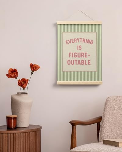 FGFK Everything Is Figureoutable Positive Affirmations Wall Art Poster Hanger - Image 4