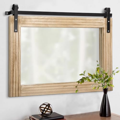 AAZZKANG Mirrors for Wall Large Rectangle Barn Door Mirror by AAZZKANG