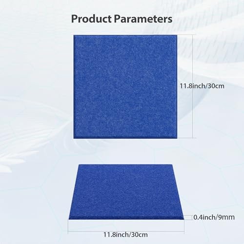 12 Pack Square Acoustic Panels Self Adhesive Sound Proof Foam - Image 6