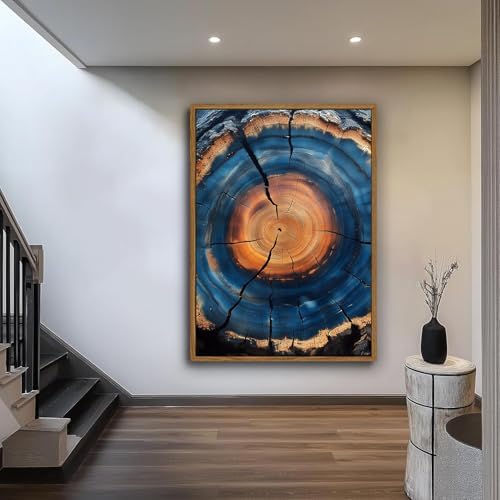 Tree Ring Wall Art Framed, Modern Nature Decor - Image 6