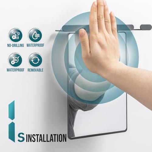TAILI Shower Mirror Fogless for Shaving, Fogless Mirror Suction Wall Mounted - Image 3