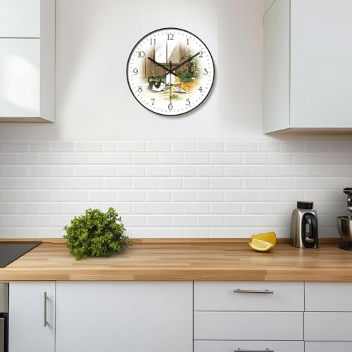 8 inch Decorative Wall Clock Battery Operated - Image 6