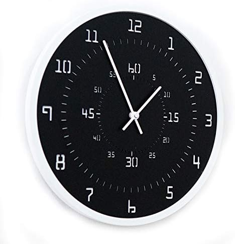 Modern Minimalist Black Stop Wall Clock - Image 2