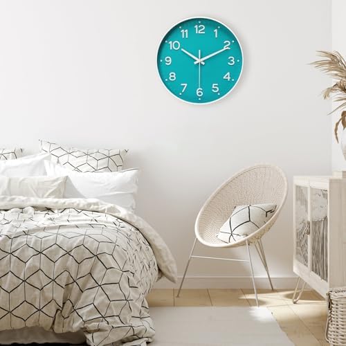 MEIRED Wall Clock 12 Inch Silent Non Ticking Battery Operated Round Wall Clock - Image 6